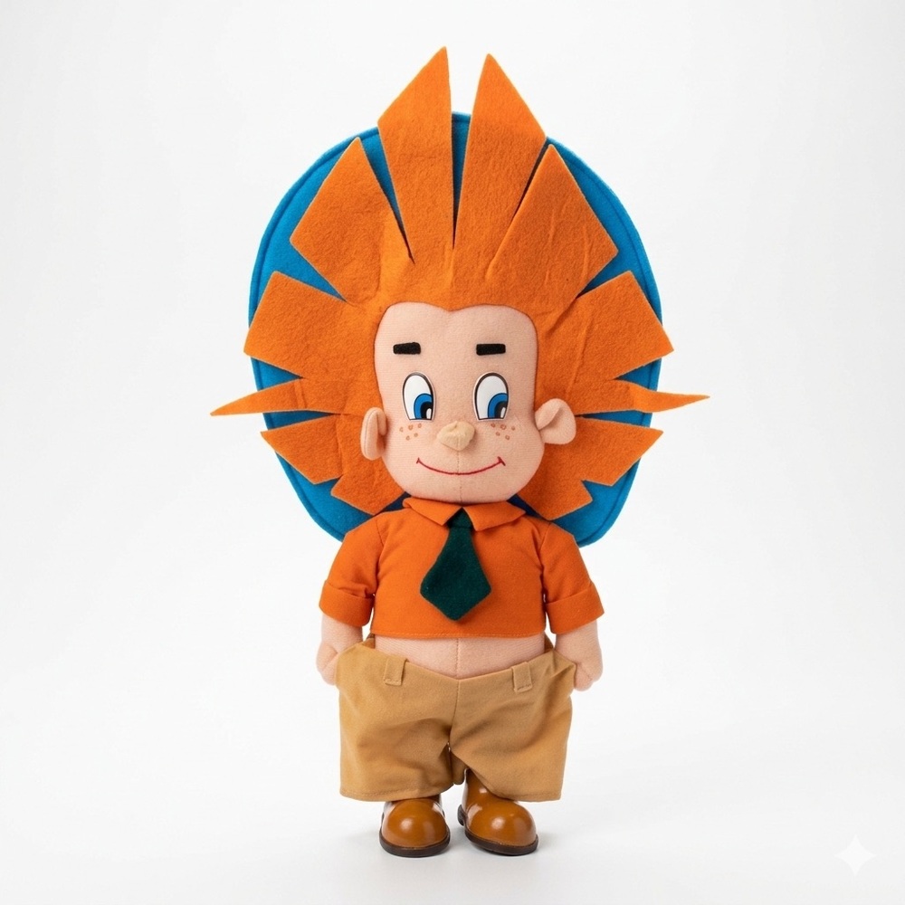 Welcome To The Dollhouse Horace Plush Doll Orange Hair PBS 18.5” Toy